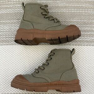 Zara Kids Boots in Olive and Brown